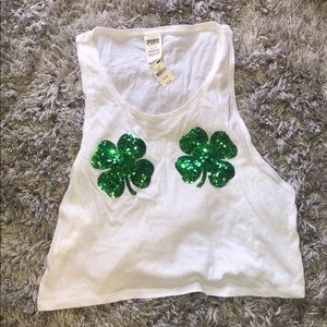 Victoria’s Secret PINK shamrock crop